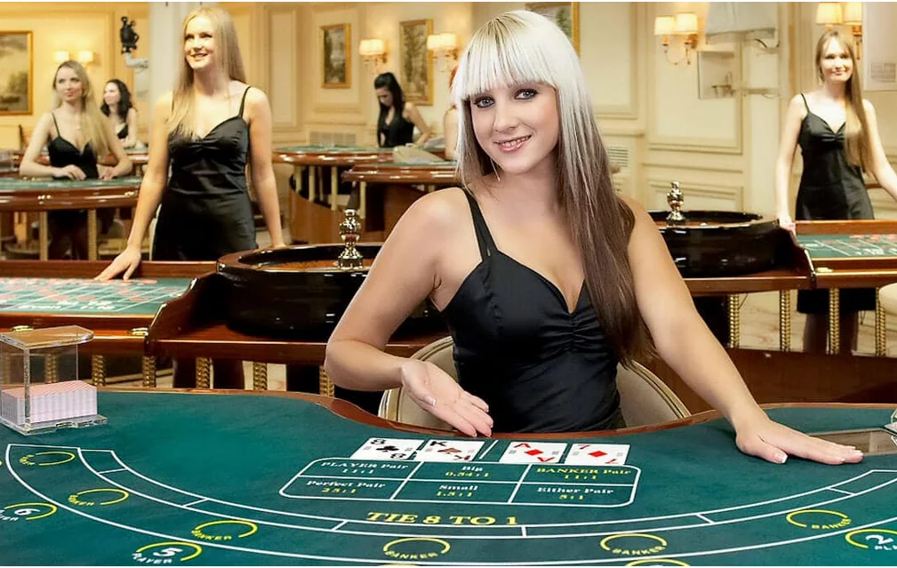 Suasana meja dealer live untuk pengalaman kasino mobile VIOS4D